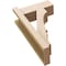 Ekena Millwork 5 1/2-in W x 12-in D x 20-in H Balboa Block Rough Cedar Woodgrain TimberThane Outlooker, Primed Tan OUTUR055X12X20BOA44RCPR - alternate 4